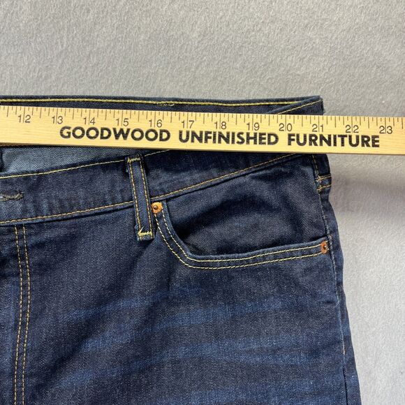 Levis 541 Jeans 42x30 Mens Blue Denim Athletic Fit Taper Dark Wash Indigo - Picture 13 of 16